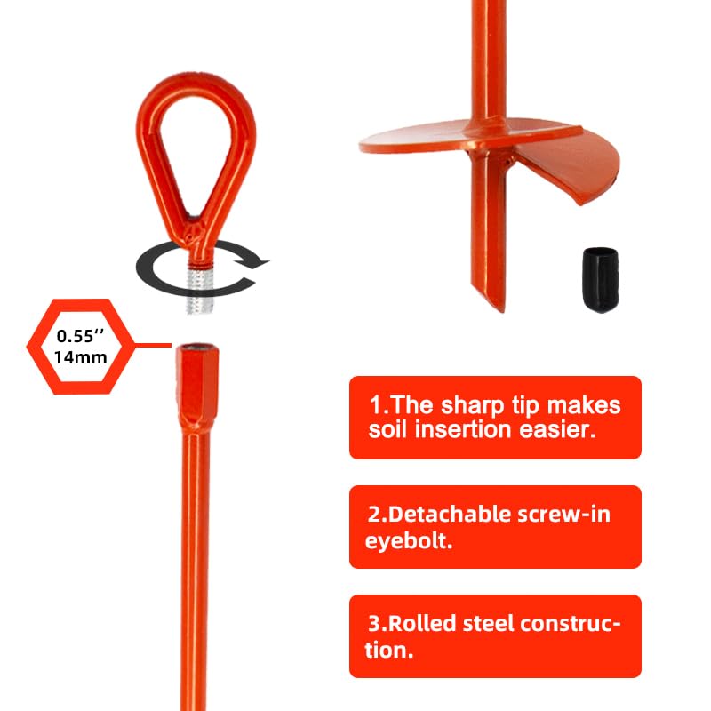 MAXCCINO anchor installed under trampoline demonstrating secure hold and improved wind resistance