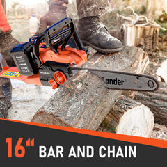 MAXLANDER side profile with 4.0Ah battery mounted for cordless convenience