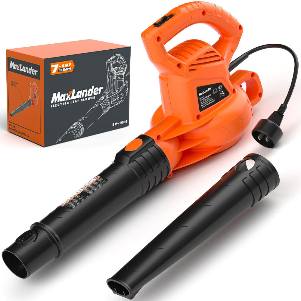 MAXLANDER front view handheld blower showing compact design and fast cleanup