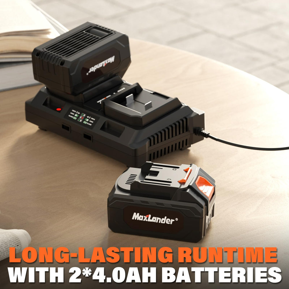 MAXLANDER vacuum mode collecting leaves and debris to reduce waste volume