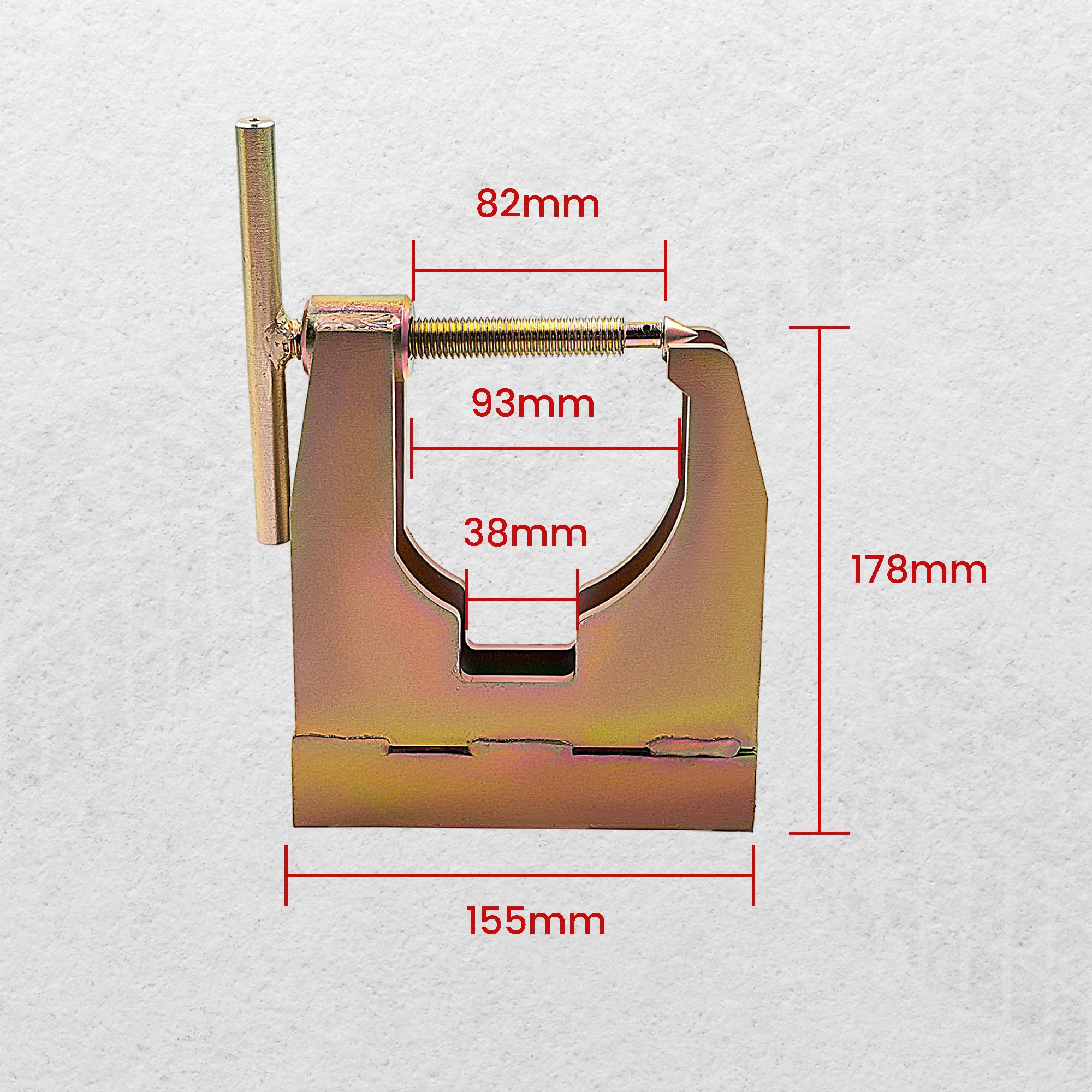 maXpeedingrods tool beside ruler showing scale for correct size selection