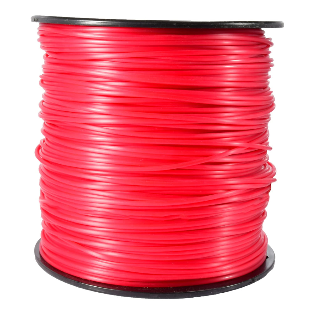Maxpower 333605 front spool showing red 690-ft line and benefits of bulk supply