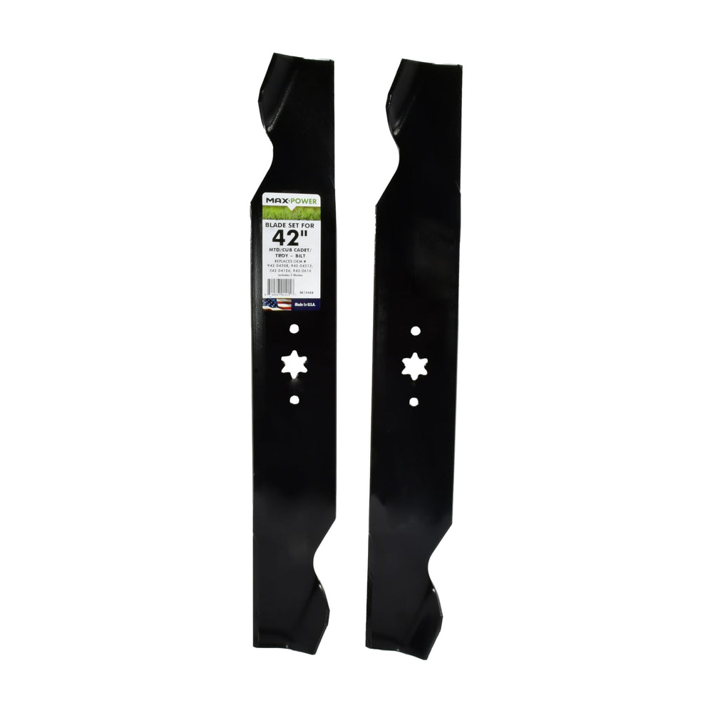 MaxPower 561548B front view showing two blades and package, durable USA-made replacement