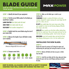 MaxPower blade edge close-up showing precision-sharpened cutting edge for clean cuts