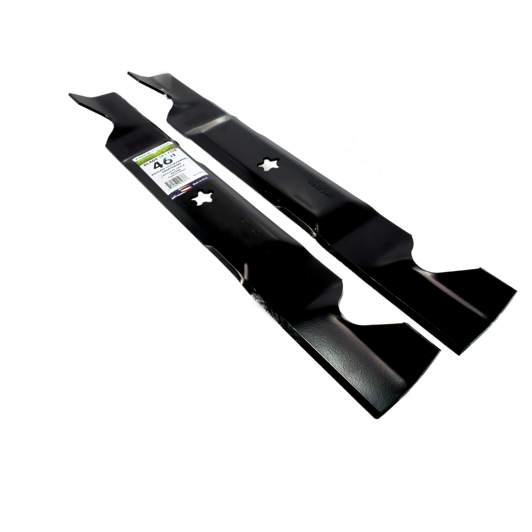 MaxPower blade laid flat with dimensions showing 23 inch length and 2-3/4 inch width
