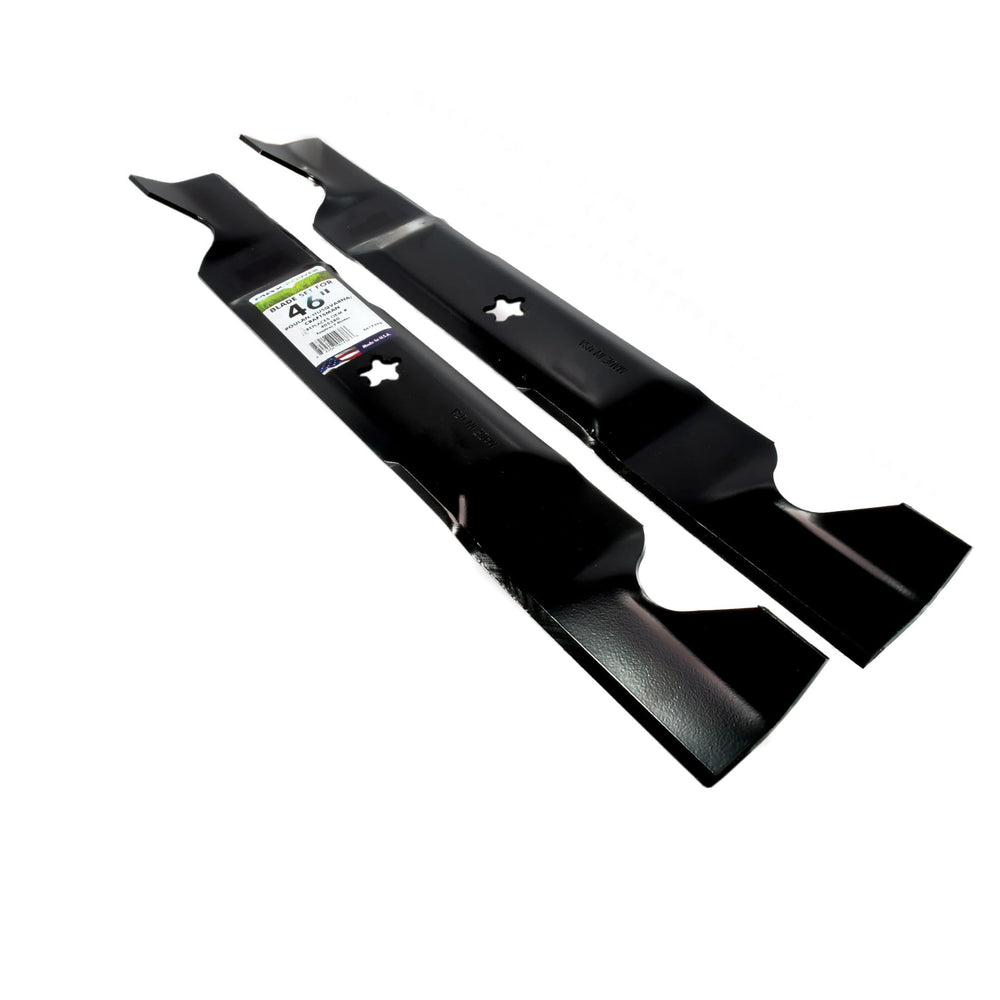 MaxPower blade laid flat with dimensions showing 23 inch length and 2-3/4 inch width