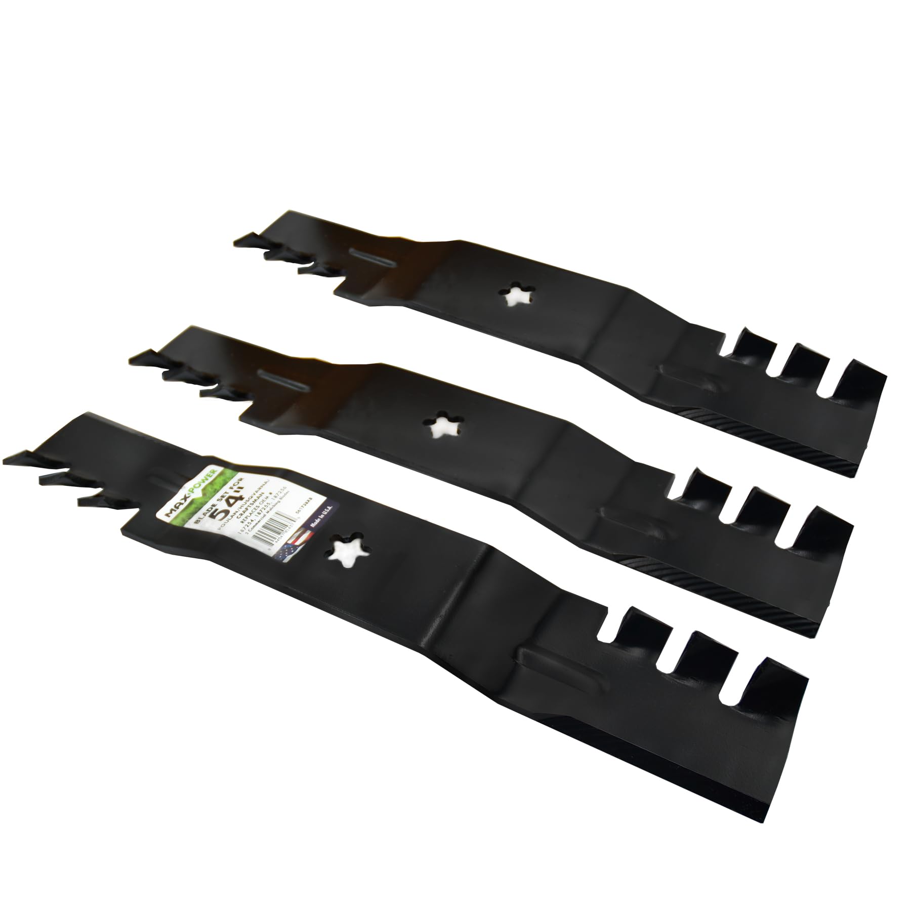MaxPower blade next to ruler to show 18.5 inch length and scale