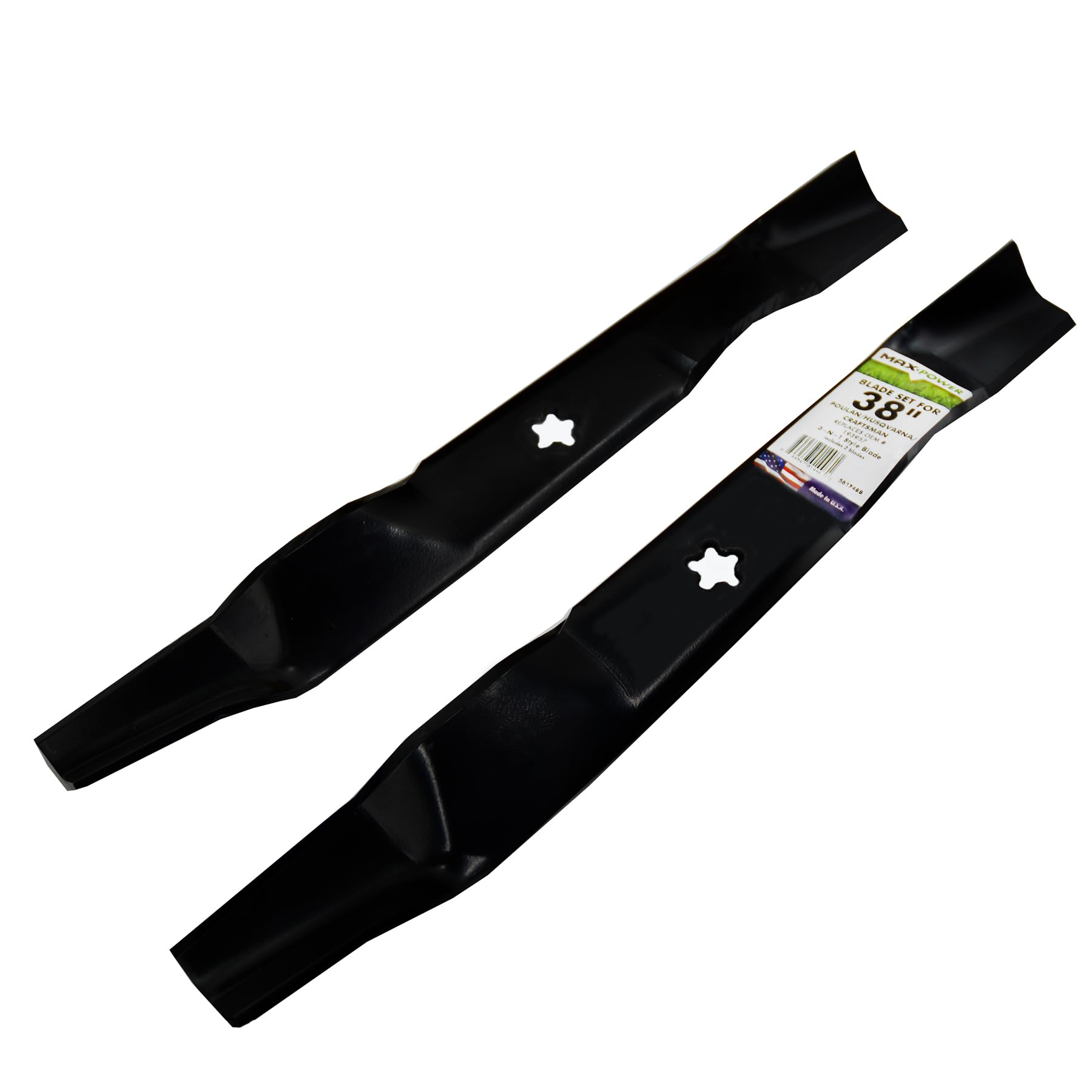 MaxPower blade length measurement demonstrating 19-1/4 inch size and benefit: correct sizing