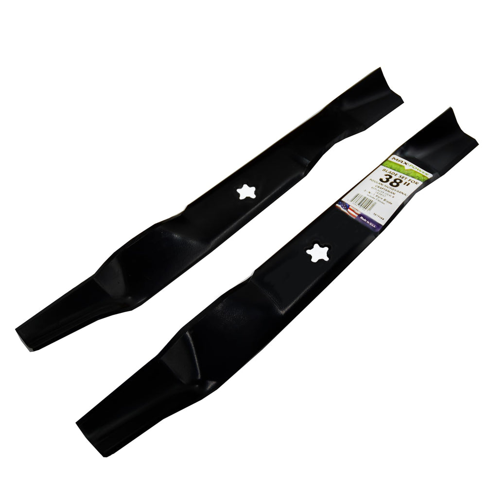 MaxPower blade length measurement demonstrating 19-1/4 inch size and benefit: correct sizing