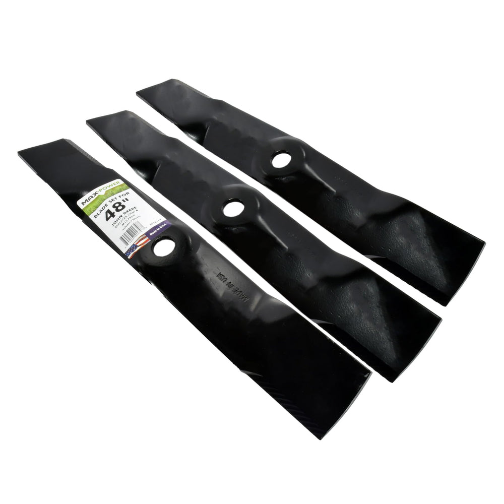 MaxPower blade side profile showing length and thickness for strength and reduced vibration