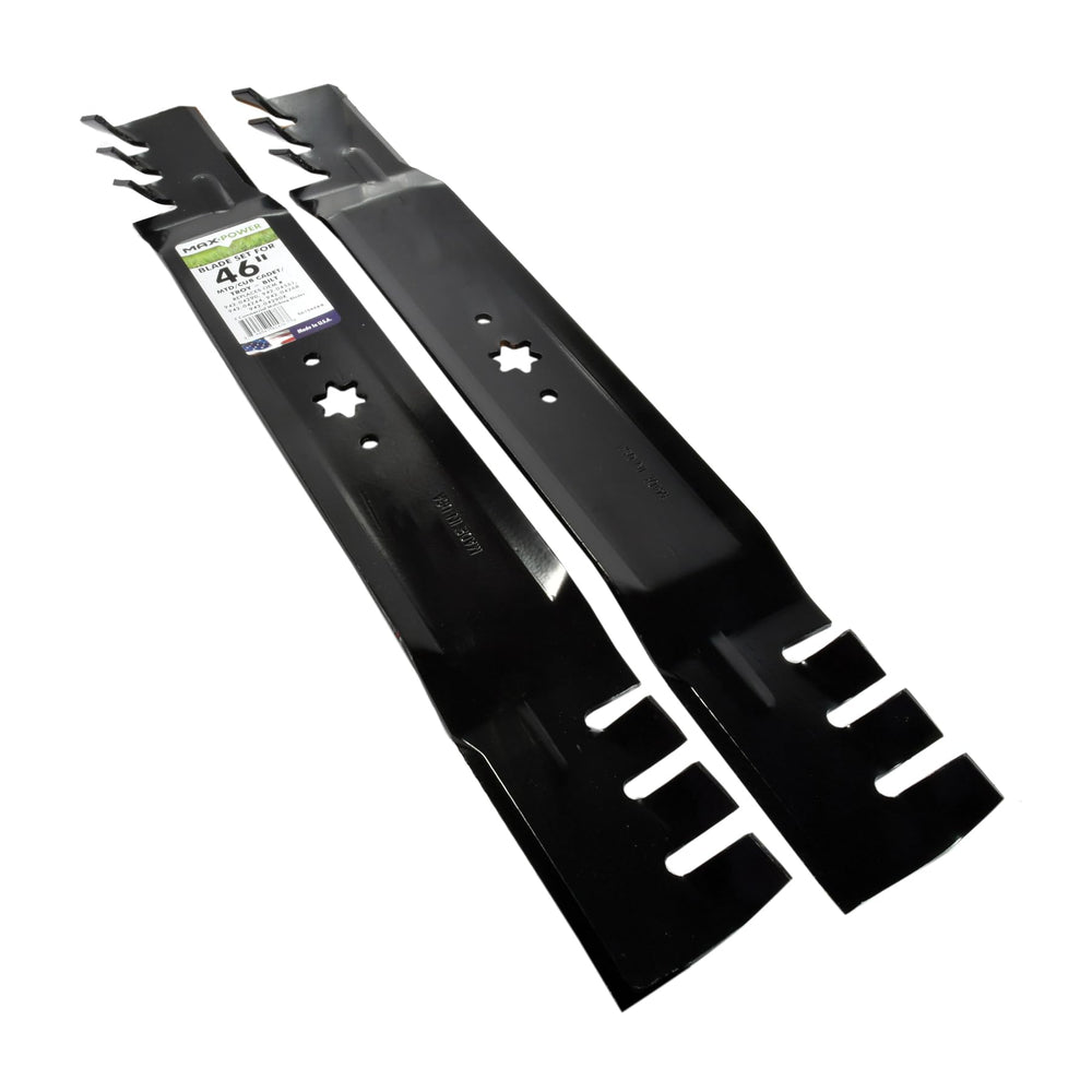 MaxPower blade next to ruler showing 23-1/4 inch length for fit verification benefit