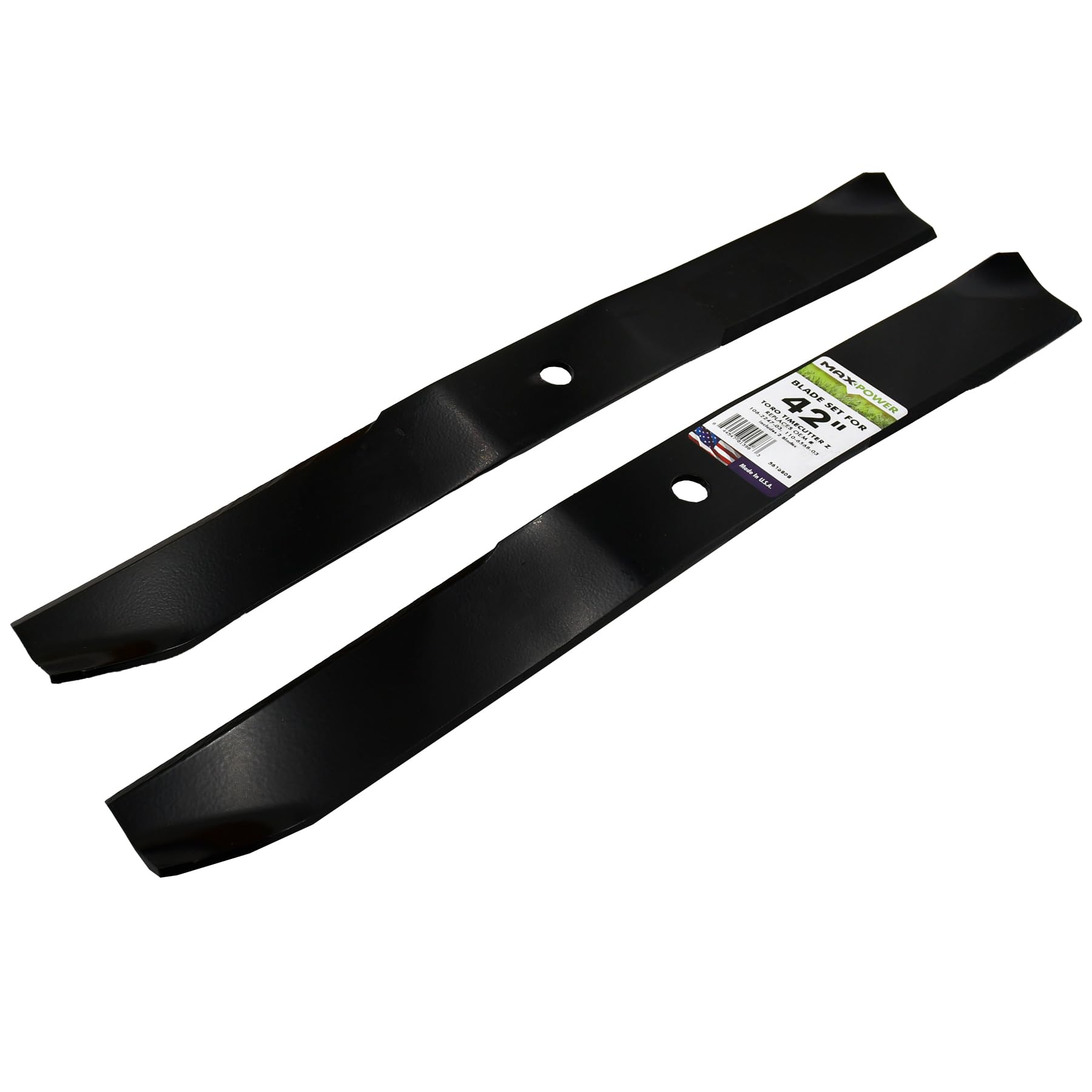 MaxPower side profile of blade highlighting thickness and sharpened cutting angle