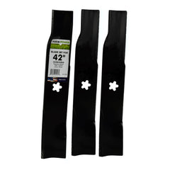Maxpower 561745B front packaging showing three replacement blades and fit details