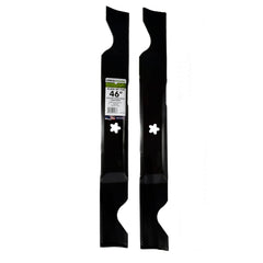 MaxPower front view of two-blade set showing fit and packaging, ensures quick replacement