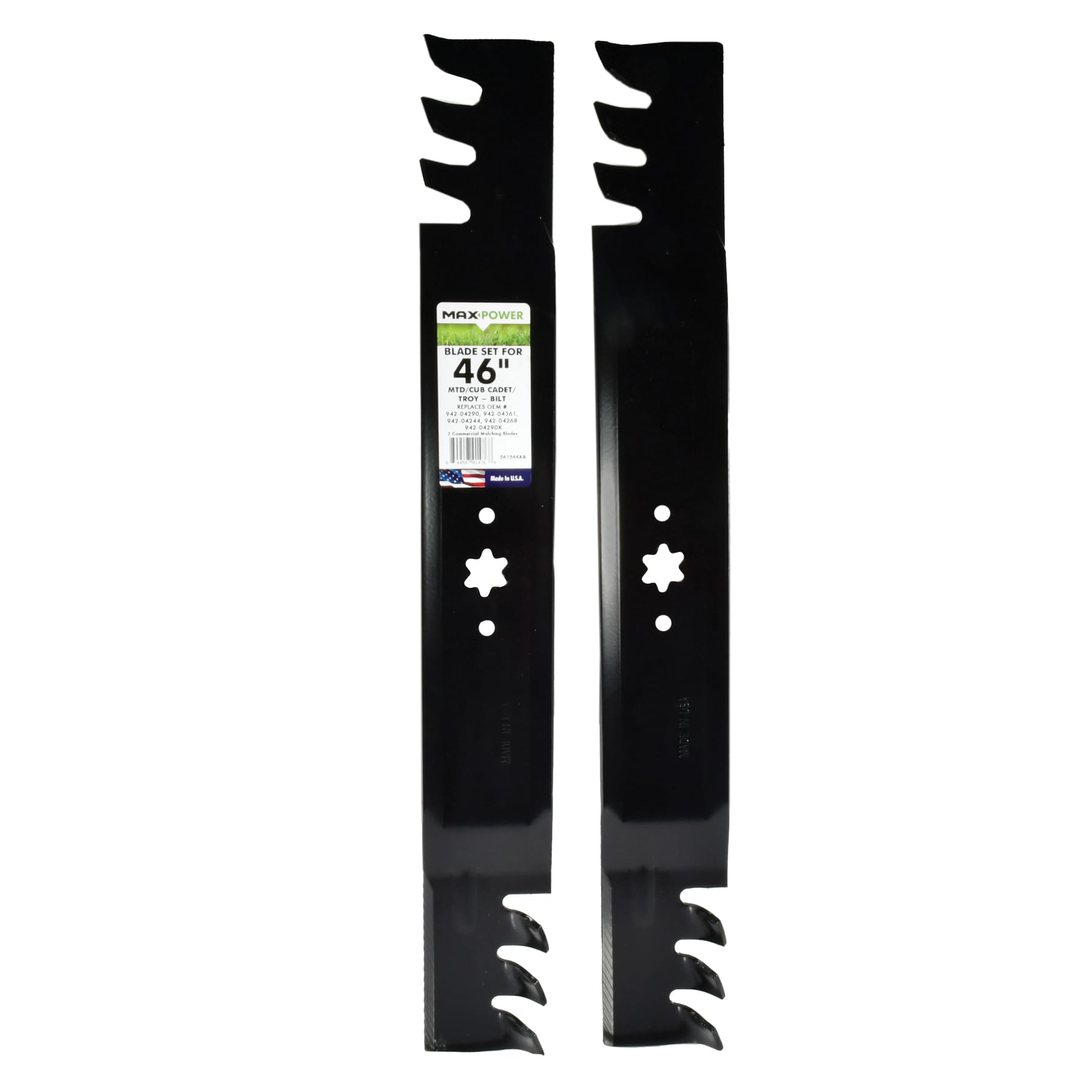 MaxPower front packaging showing two blades and part number, ensuring correct replacement