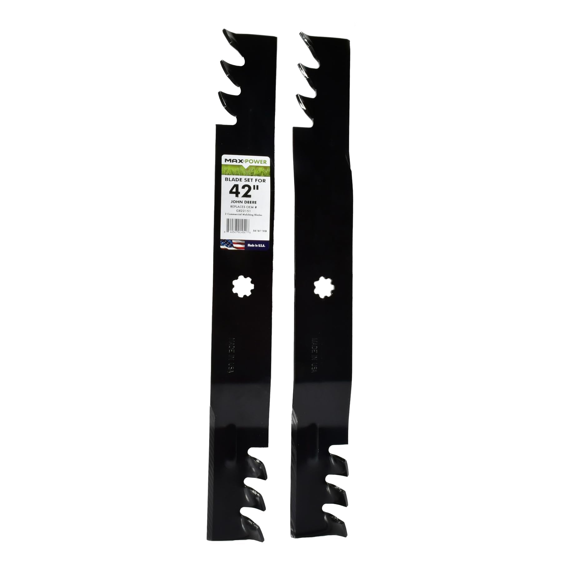 MaxPower front pair packaging showing blades and fit details for easy selection