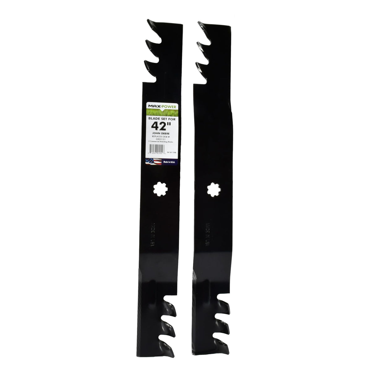 MaxPower front pair packaging showing blades and fit details for easy selection