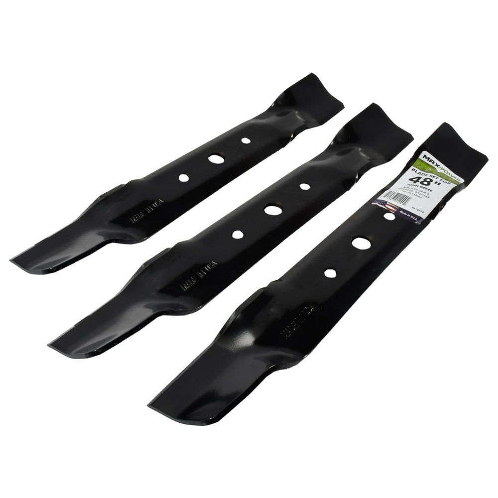 MaxPower blade beside ruler showing 17 inch length for accurate sizing