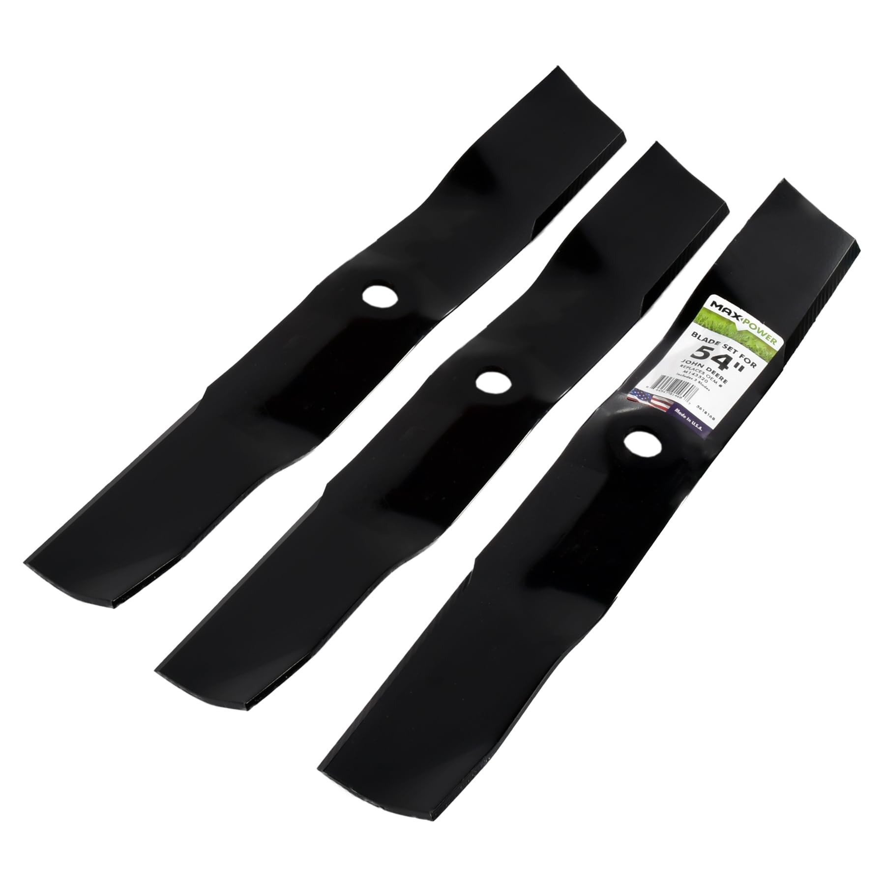 MaxPower blade alongside a ruler showing 19-inch length for accurate sizing benefit