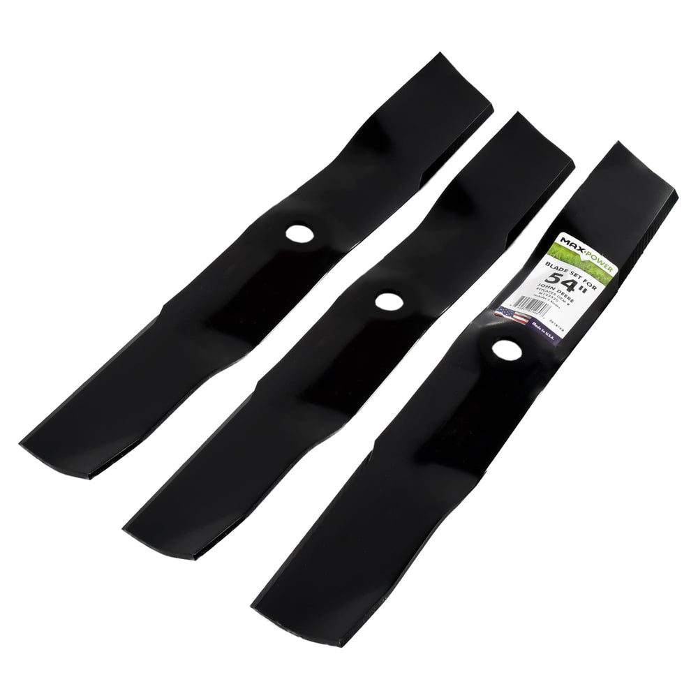 MaxPower blade alongside a ruler showing 19-inch length for accurate sizing benefit