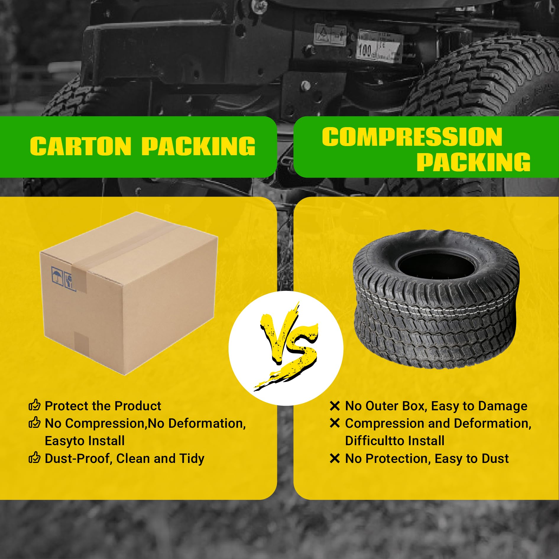 MAXROLLORS boxed two‑pack of tires ready for replacement convenience