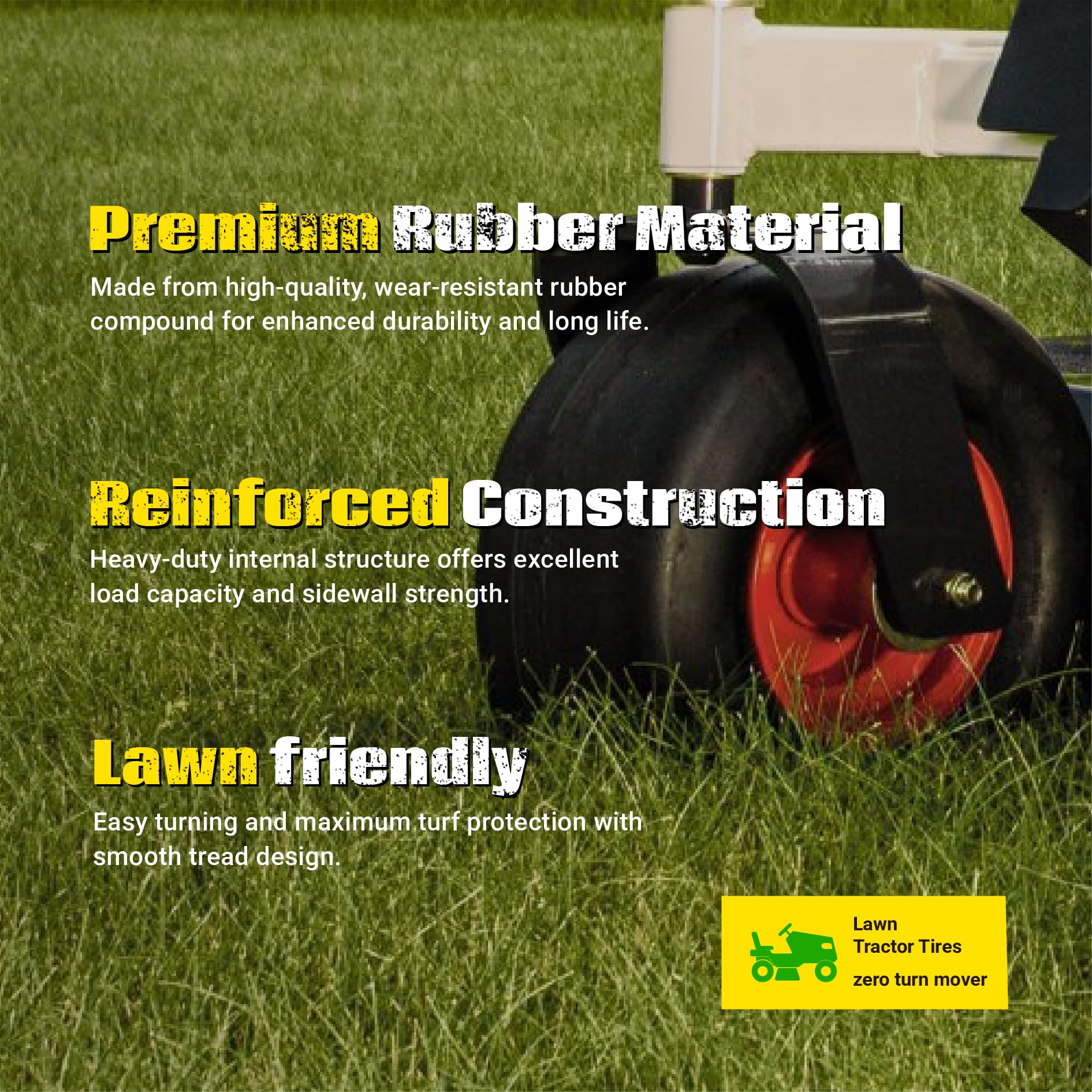 MAXROLLORS tire beside ruler showing 11x4.00-5 scale for accurate fit