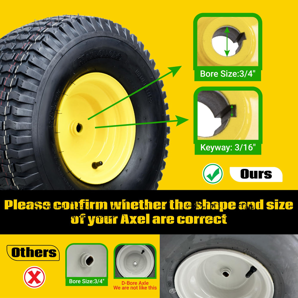MAXROLLORS close-up of turf lug tread delivering traction with minimal grass damage