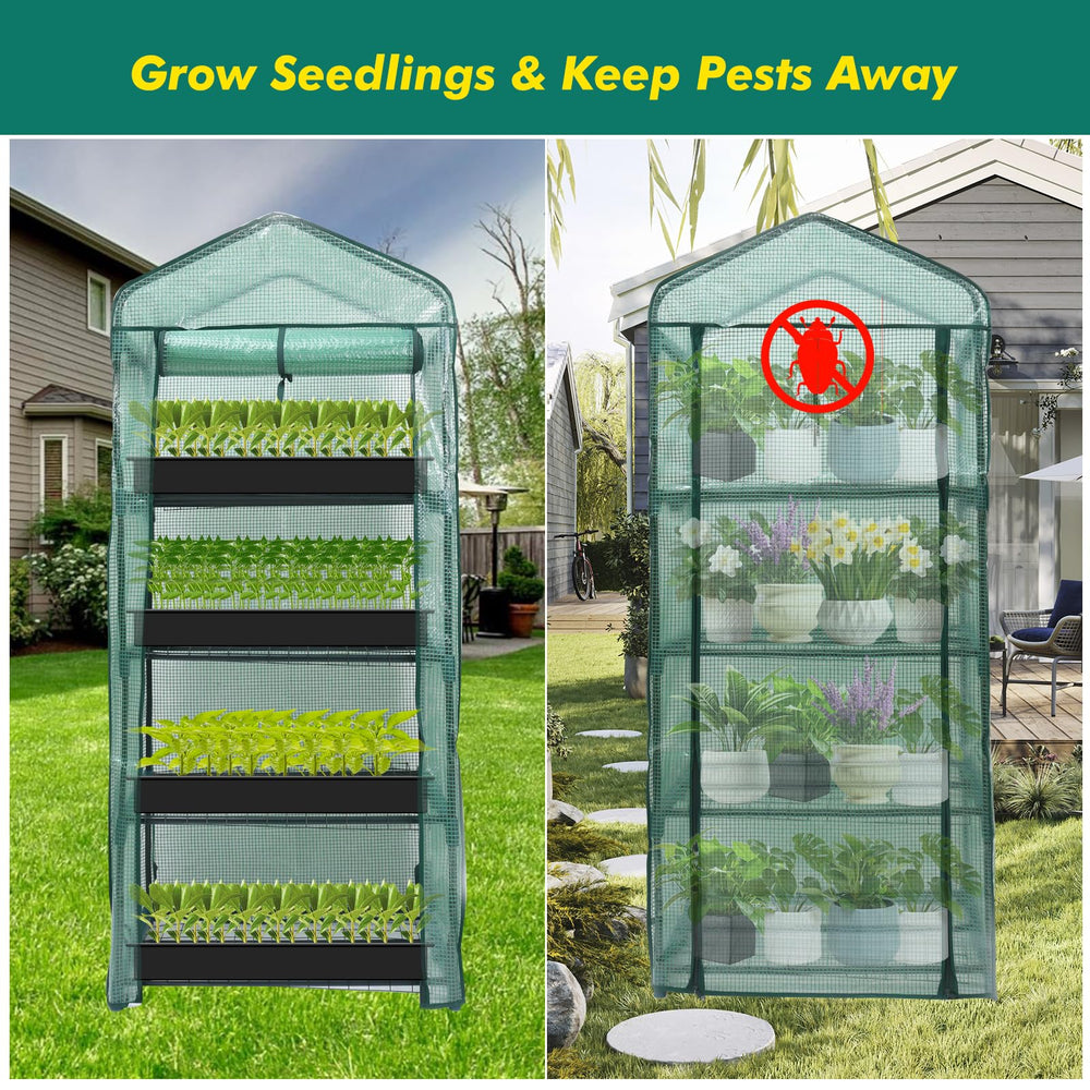 MaxWorks next to a standard pot showing height scale and vertical growing benefit