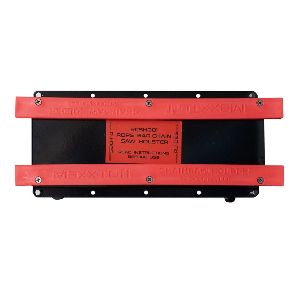 MAXXTUFF close-up of polyethylene bar guard protecting chainsaw bar