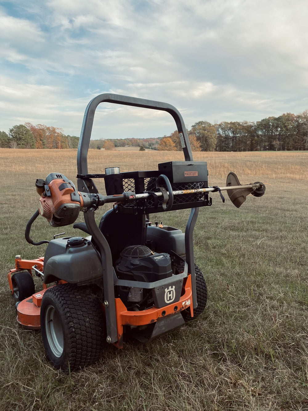MAXXTUFF with common tools showing scale and generous capacity