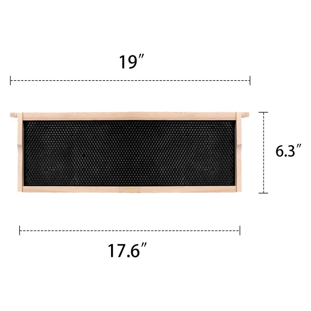 MayBee assembled frame placed in a medium super demonstrating proper fit and use
