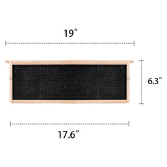 MayBee assembled frame placed in a medium super demonstrating proper fit and use