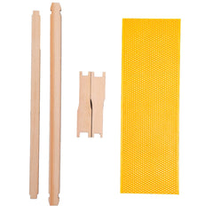 MayBee assembled frame side view highlighting smooth pine rails and precise polish for easy handling
