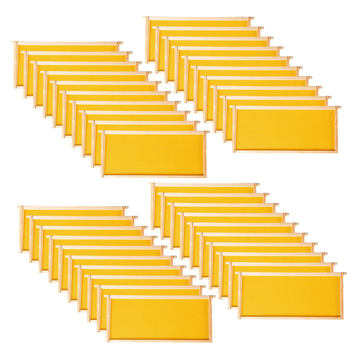 MayBee front pack view showing 40 deep brood frames and boxed contents benefit clarity