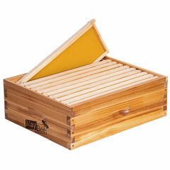 MayBee medium super front view showing box ready to stack and durable fit