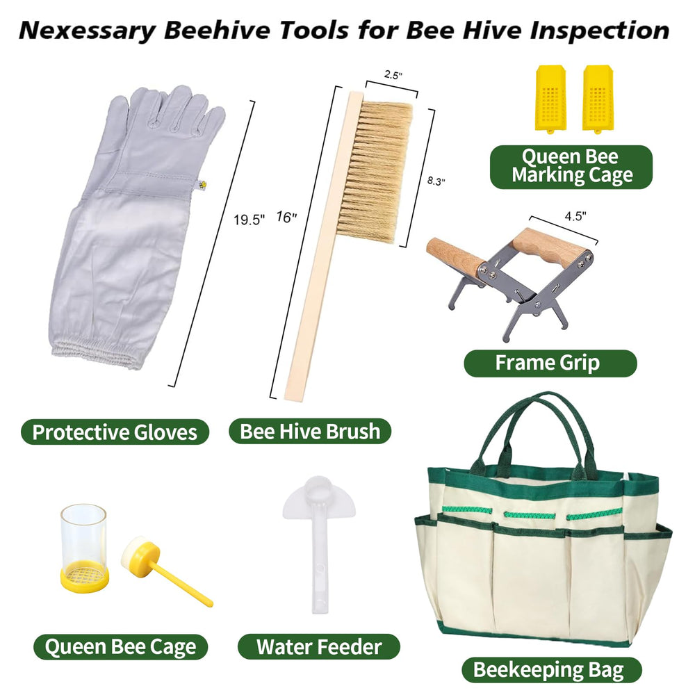 MayBee queen cages and marking tube displayed, enabling secure temporary queen holding