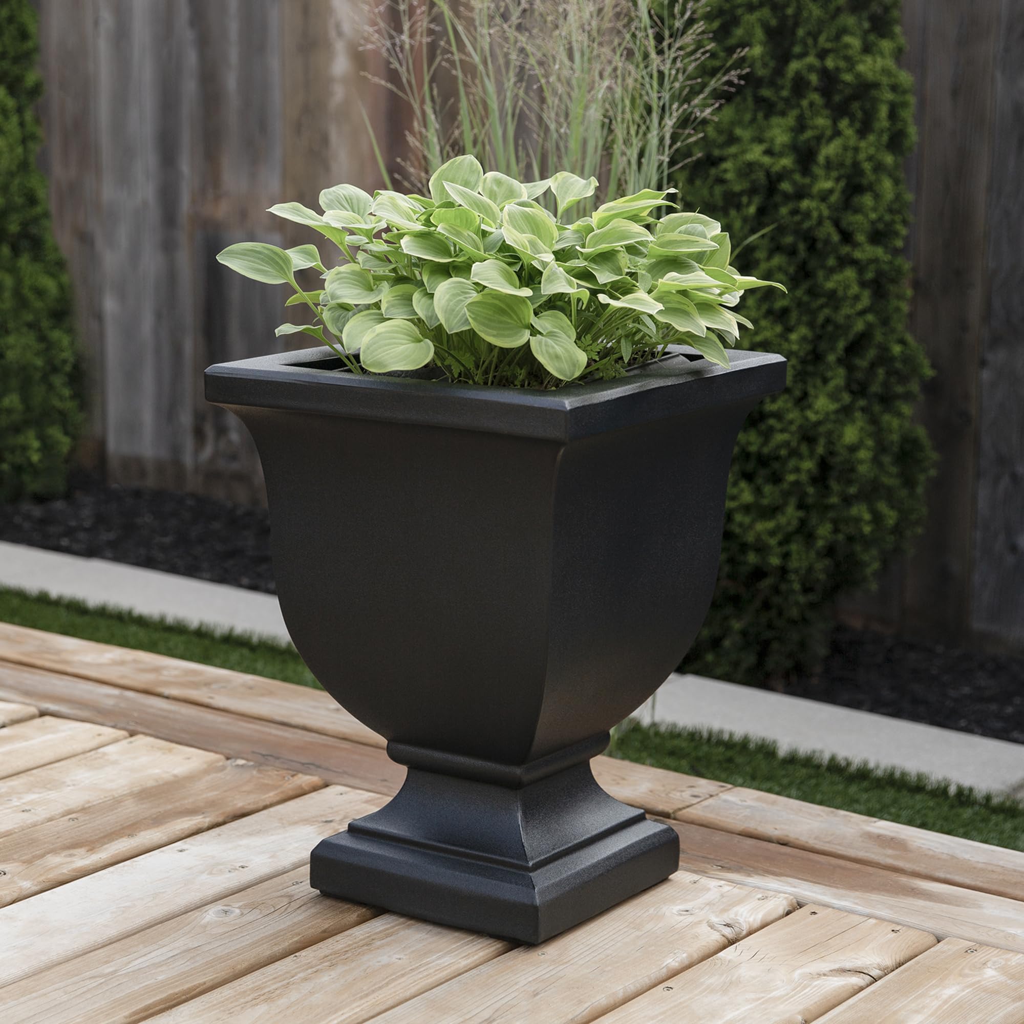 Mayne Augusta on porch lifestyle image showing curb appeal and lightweight convenience