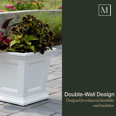 Mayne Fairfield close-up of polyethylene texture highlighting UV-resistant finish