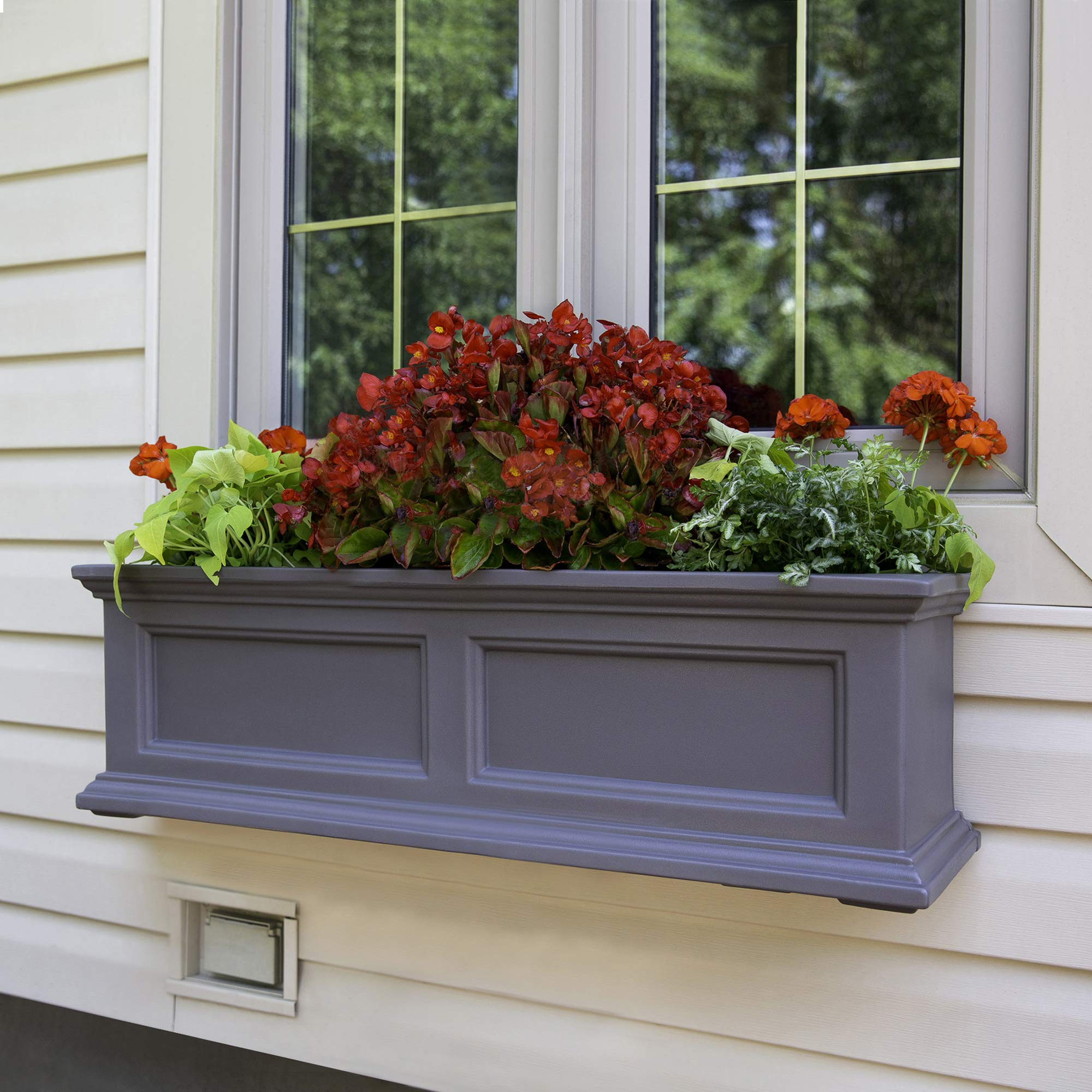 Mayne Fairfield hardware and brackets show sturdy mounting and stability