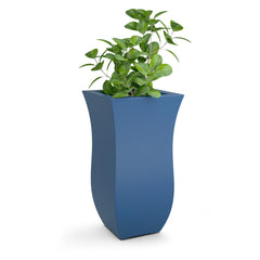 Mayne Valencia front view in Neptune Blue showing elegant shape and durable finish