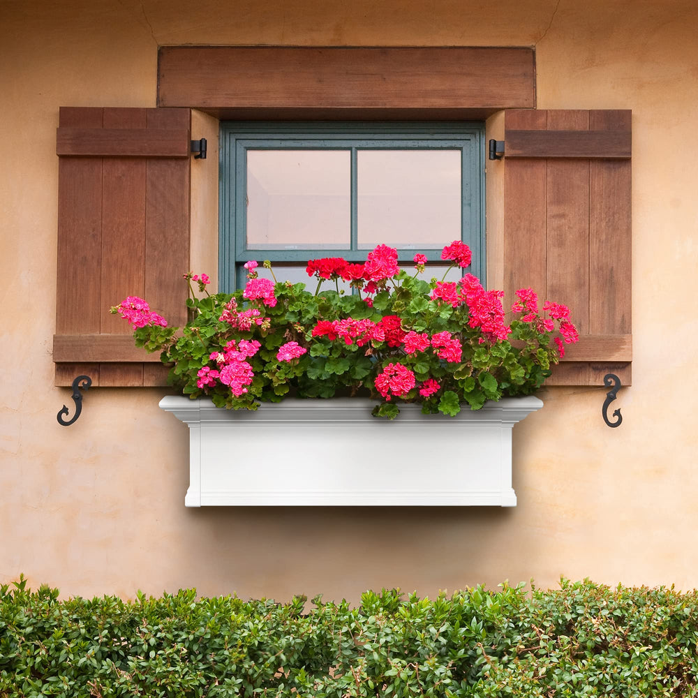 Mayne steel brackets and hardware displayed for secure installation benefit