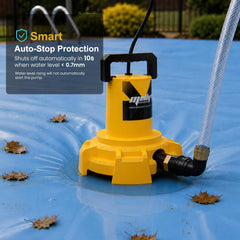 Mayoki hose connection close-up showing easy 3/4-inch garden hose hookup
