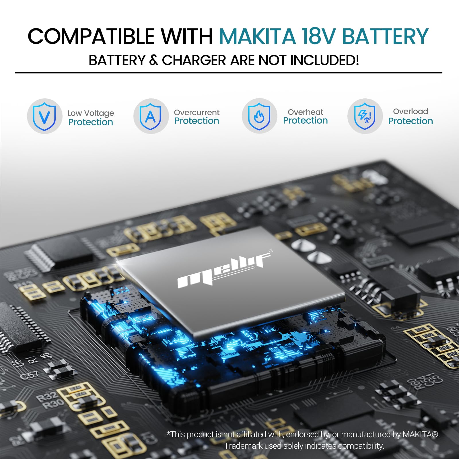 Mayoki package contents and label showing included components and specs