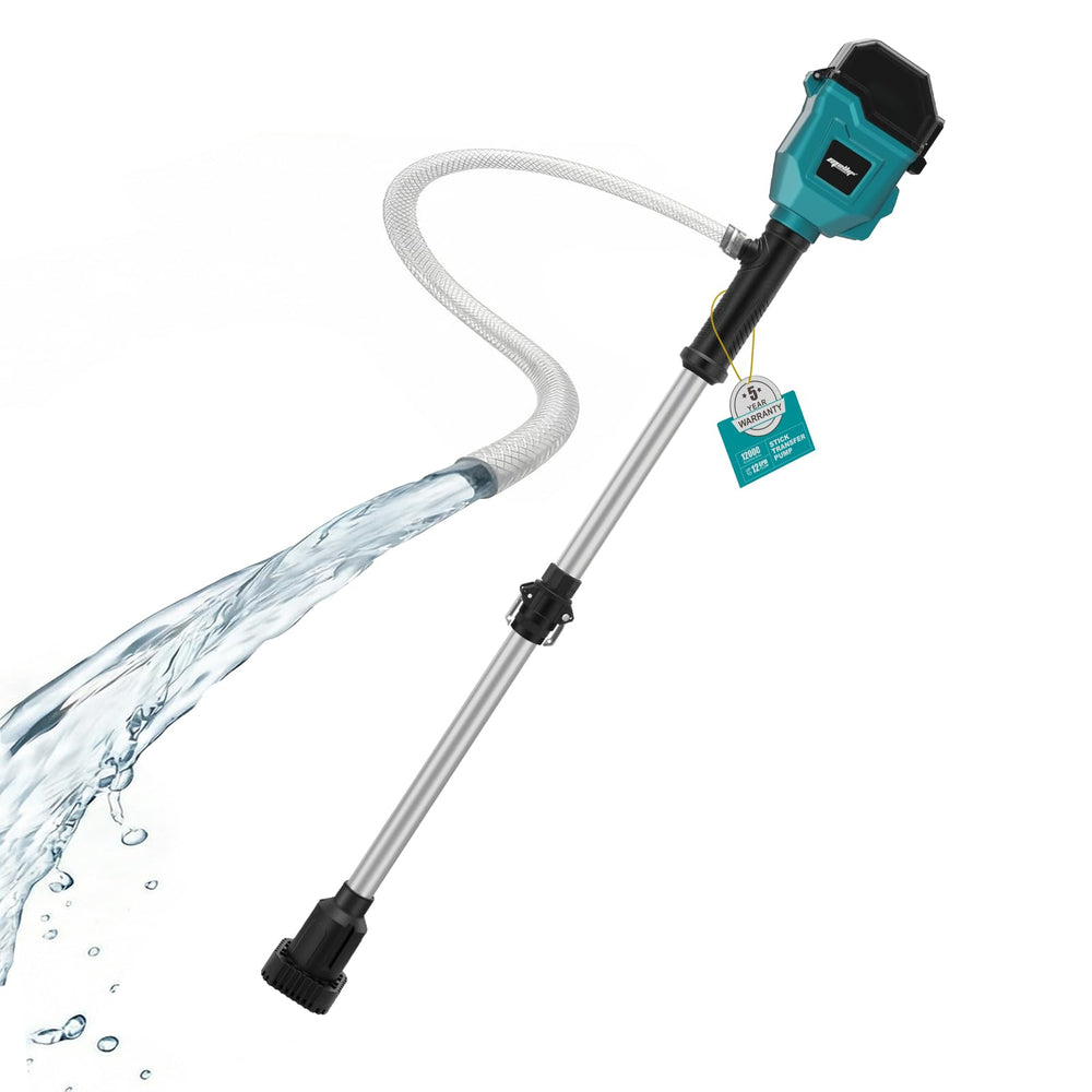 Mayoki stick pump front view showing compact design and portability