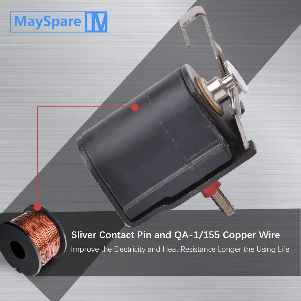 MaySpare solenoid installed on an injection pump illustrating ready-to-use compatibility