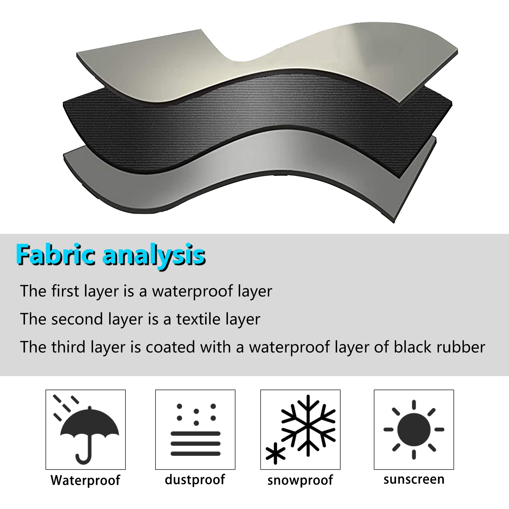 MBOOM folded cover compact for garage or shed storage convenience