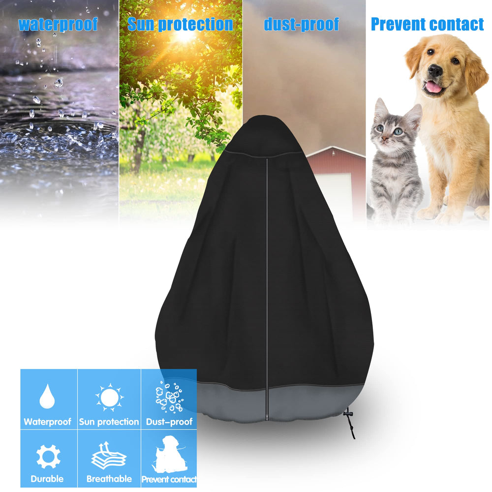 MBOOM cover shown on a small tiered fountain illustrating proper fit