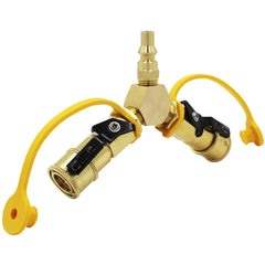 MCAMPAS close-up of 1/4" thread and valve demonstrating secure connection