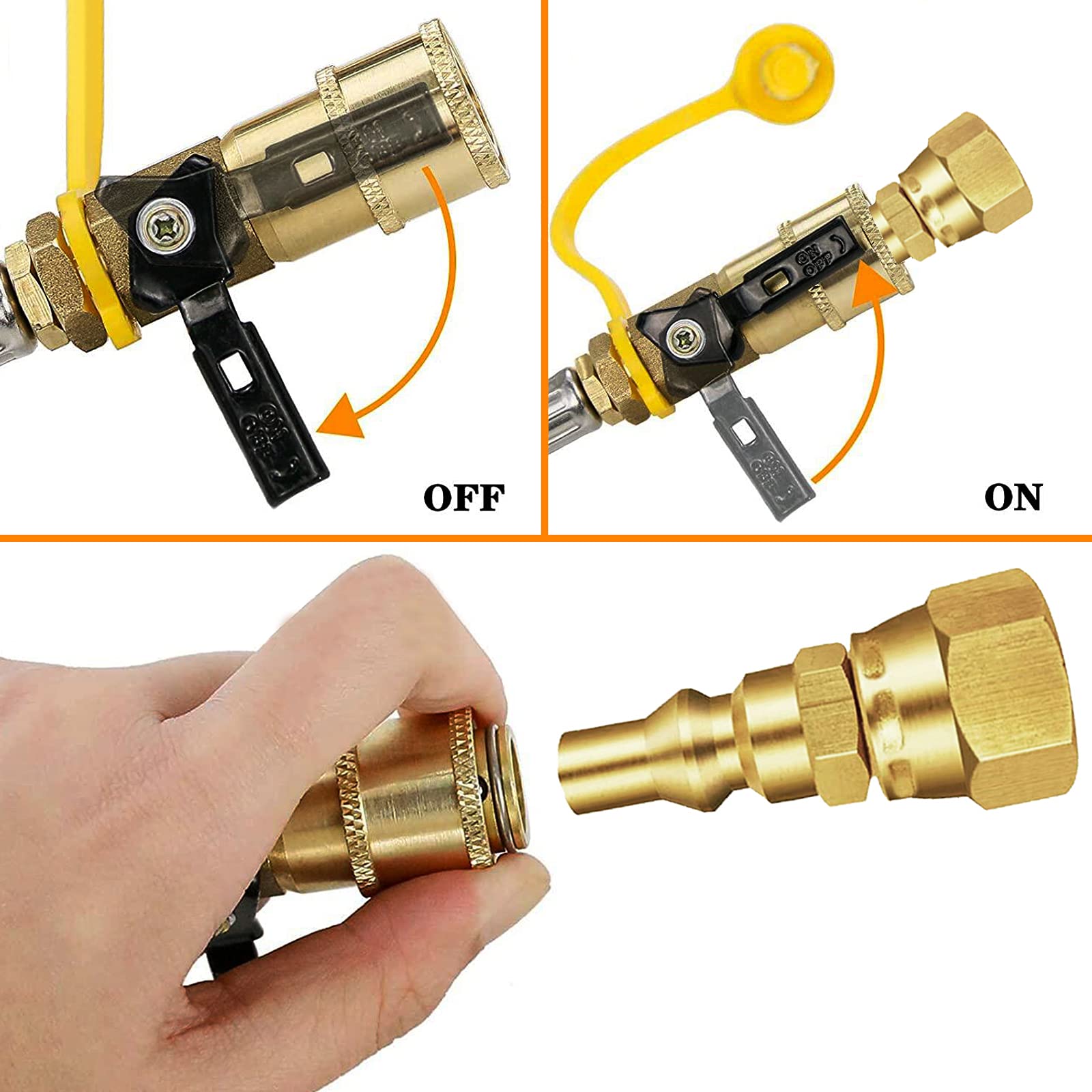 MCAMPAS beside standard propane cylinder showing scale and compatibility benefit