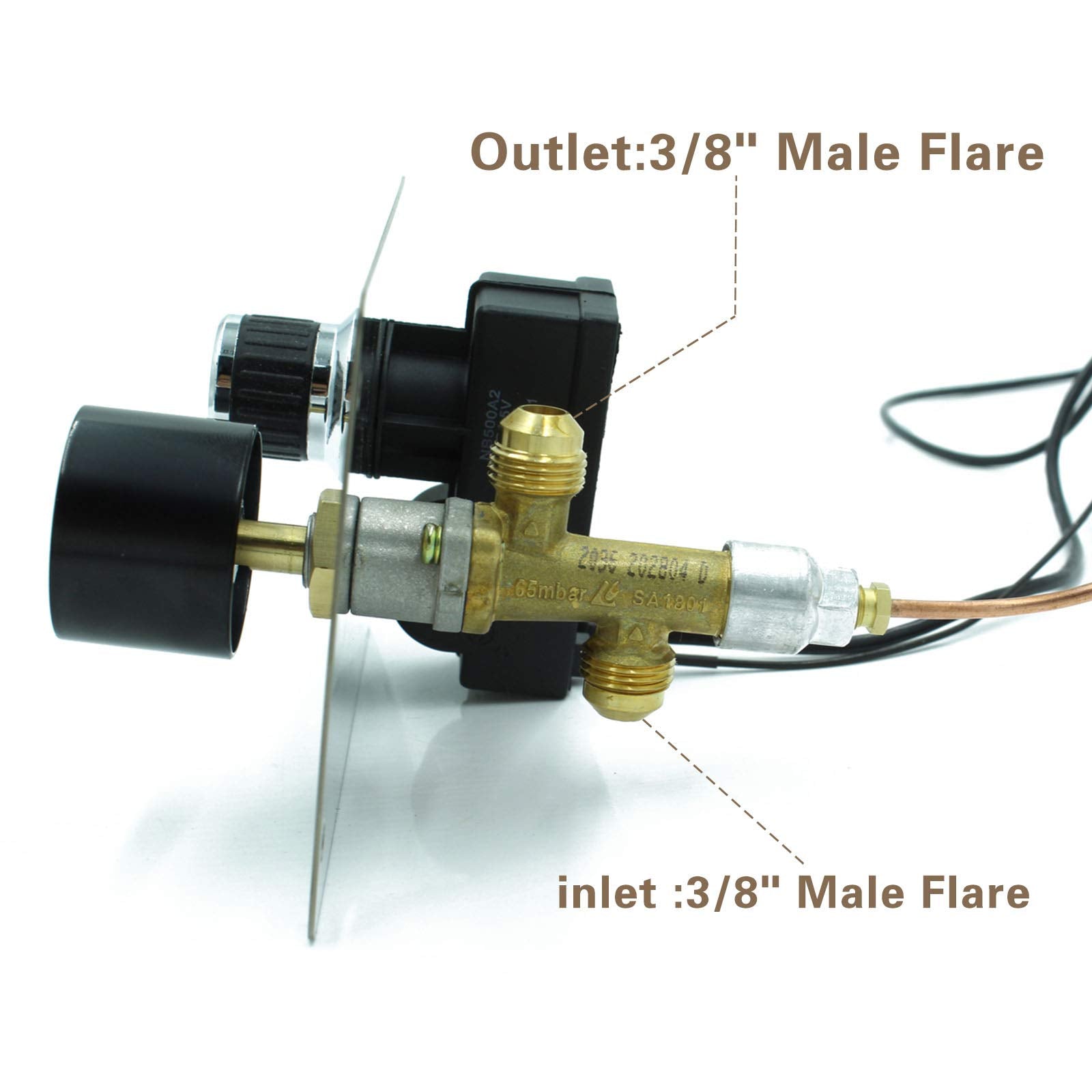 MCAMPAS thermocouples and black zinc-alloy knob displayed for quick replacement use